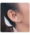 Silver Hoop Earring HO-2652